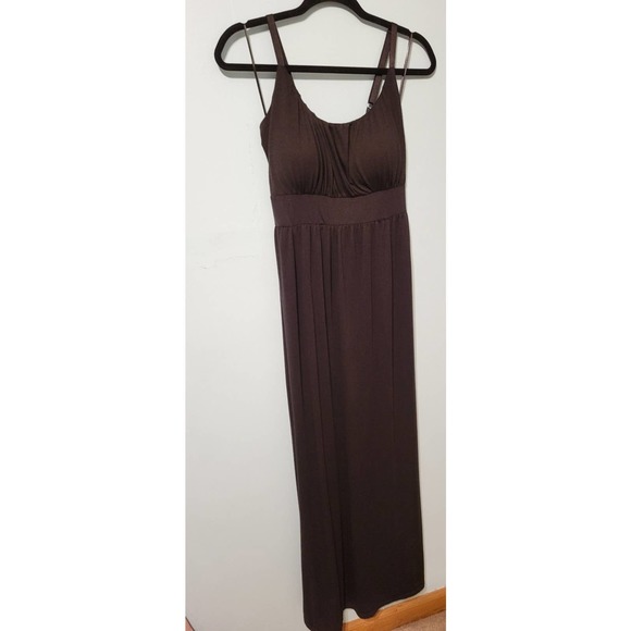 New Directions Black Maxi Dress with built-in lined bra. Petite Large. - Picture 2 of 11
